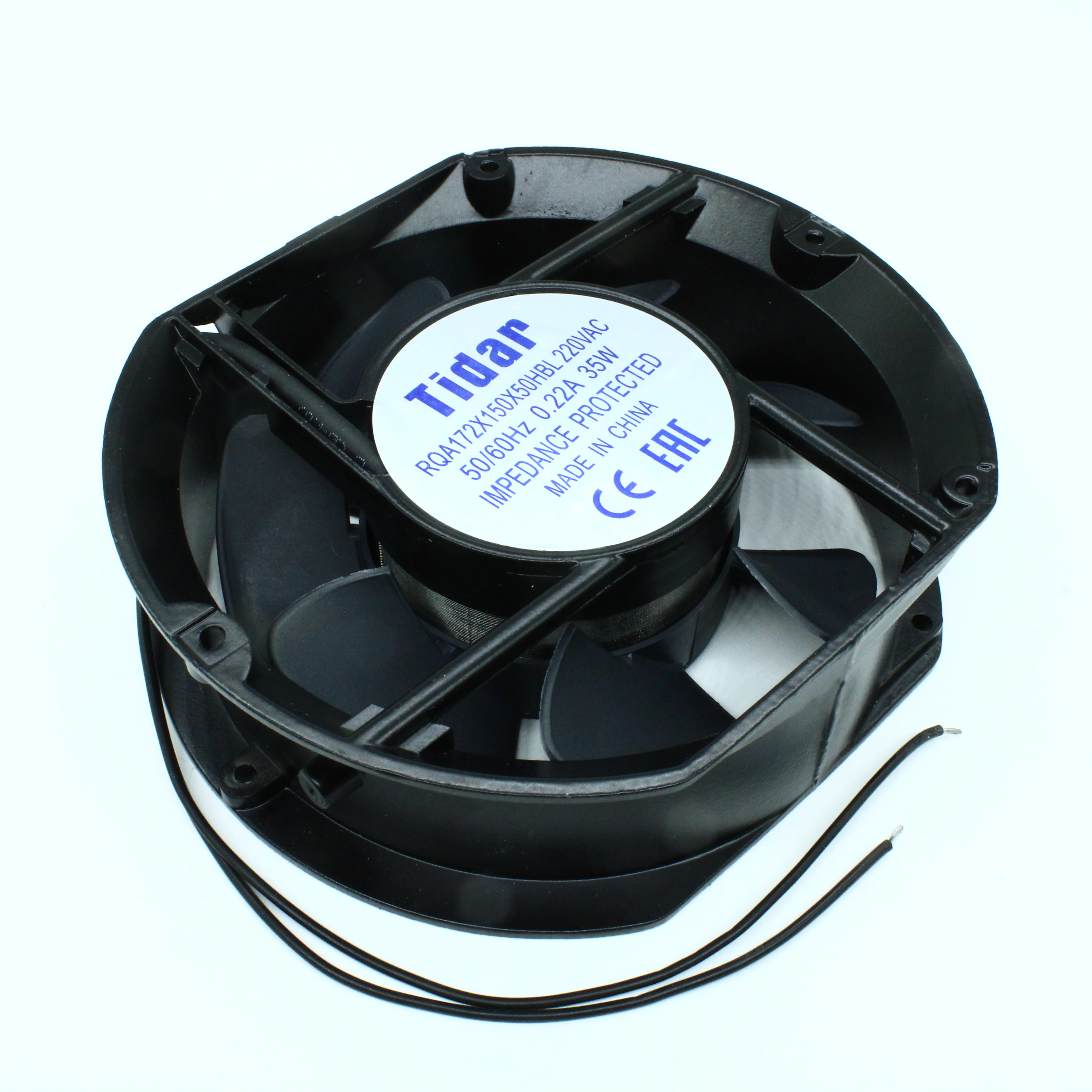 RQA 172x150x50HBL 220VAC - Вентилятор 220В AC, 2200об/мин., 172х150х50мм, 255 м3/час, 50 дБ, подшипник качения, тип вывода - провод