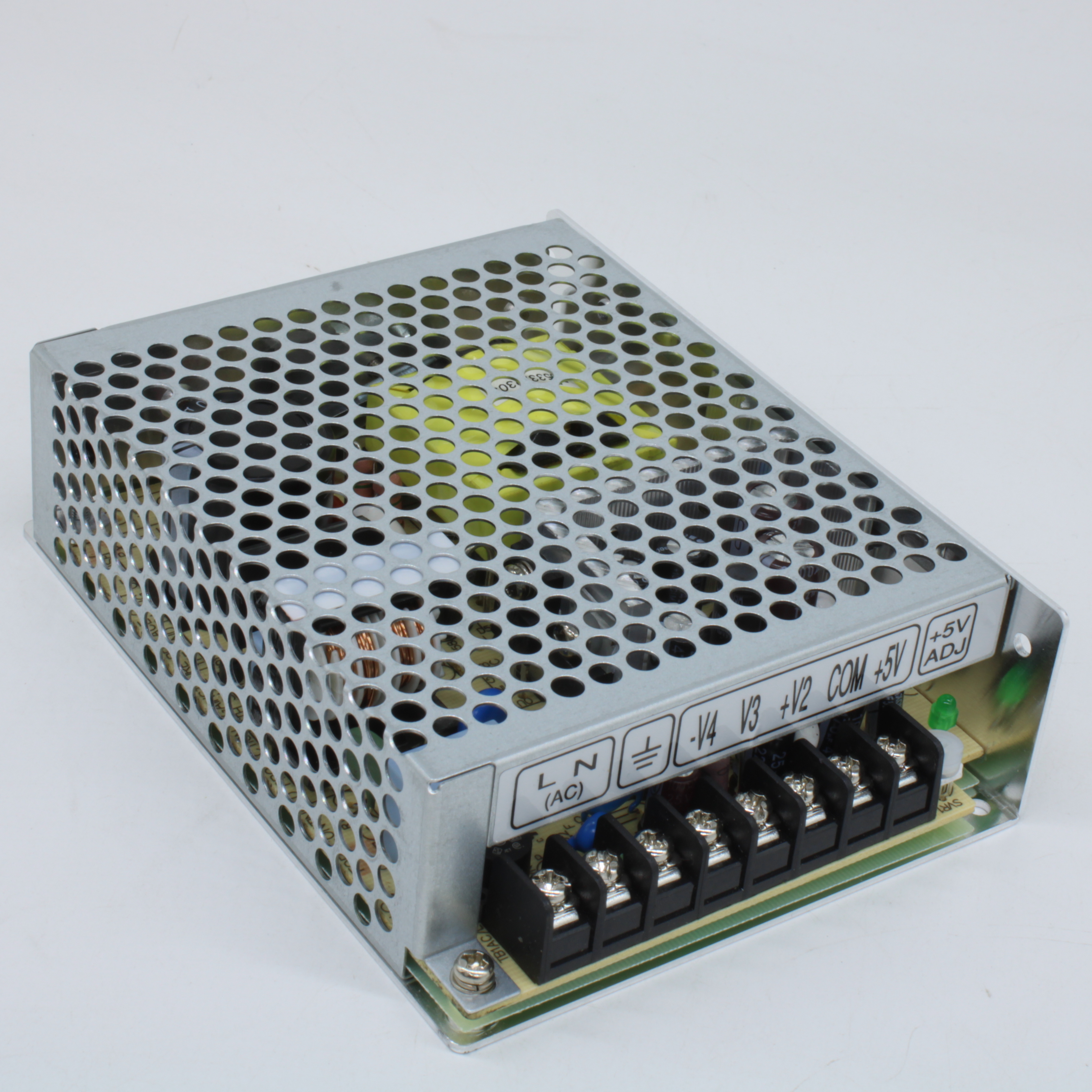 RQ-65C - AC-DC, 65Вт, вход 88…264В AC, 47…63Гц /125…373В DC, выход1: +5В/0.5…8A, выход2: +15В/0.2…3A, выход3: -5В /0…1A, выход4: -15В/0…1А, изоляция 3000В AC, в кожухе 129х98х38мм, -20…+70°С