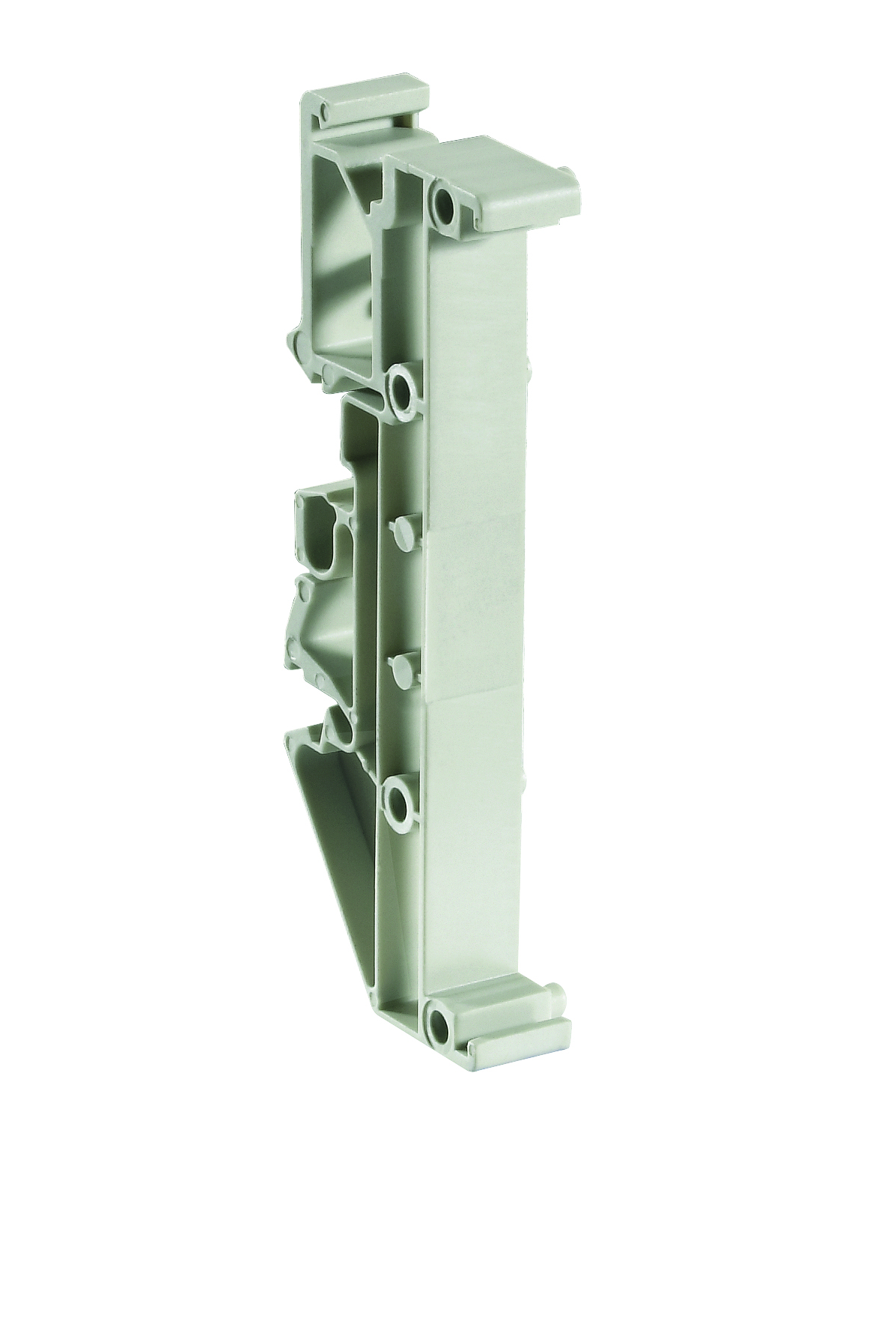 Корпус WEB 1002: 01.001.6353.0 - Средняя секция с универсальным креплением, часть корпуса для РЭА, ширина: 10 мм , пластик, цвет: серый, серия wiebox WEB 1002