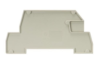 Пластина разд. TWI 4 - Разделительная пластина, для клемм WKI 4..., цвет: серый