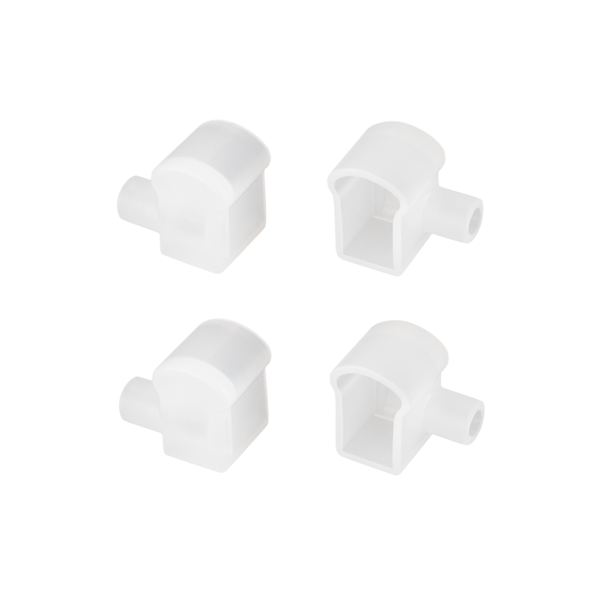 Заглушка WPH-FLEX-0817-SIDE WHITE с отверстием 040853 - Заглушка с отверстием для силиконового профиля WPH-FLEX-0817-SIDE. Материал - силикон. В комплекте 4 заглушки.