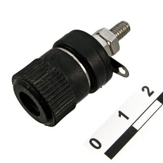 10-0020 BLACK - Гнездо 10-0020 чёрный, монтаж на панель