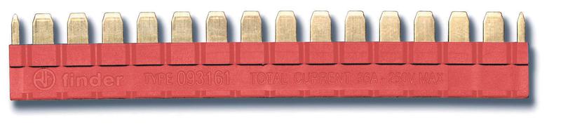 Соединитель шинный 16п красн. 093161