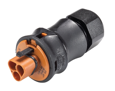 Разъем RST20I2S S13ZASSVL BR01 - Вилочный разъем на кабель AS-I профиль, IP68(69k), 2 полюса, винтовая фиксация провода, номинальные характеристики: ~50V/-120V, 20A, цвет контактной вставки: коричневый, цвет корпуса: черный, серия RST Classic