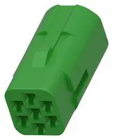 2822343-1 - Корпус разъема вилка 7 контакт(-ов) 2мм прямой монтаж на кабель зеленый пакет автомобильного применения