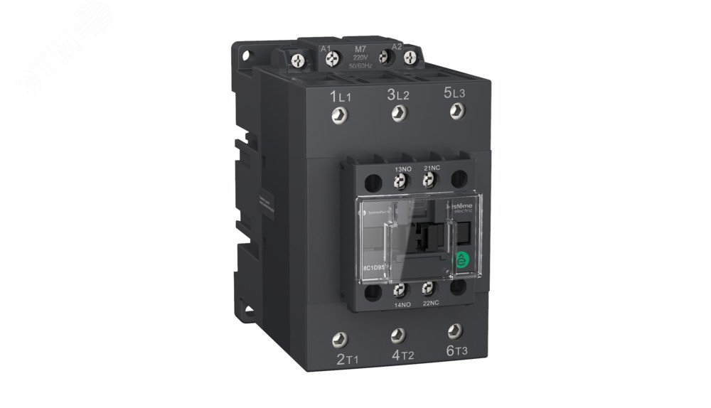 Контактор MC1D 3п 95А кат. 220В AC 1НО+1НЗ SE MC1D95M7