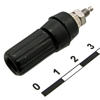 10-0021 ZINC BLACK - Гнездо 10-0021 Zinc черныйъ, монтаж на гайку