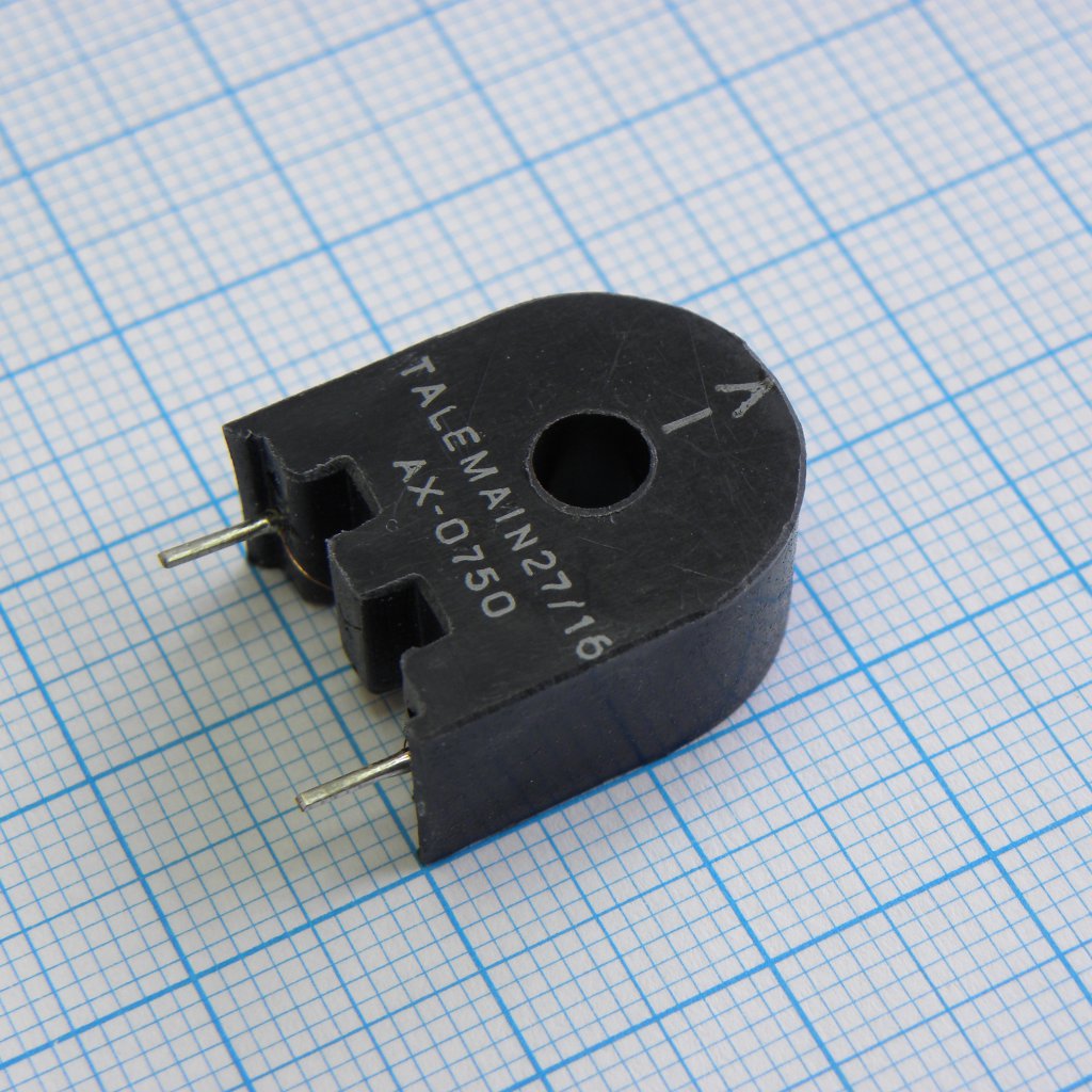 AX-0750 - Датчик тока 7.5A, 750:1, 50/60Hz, 1 обмотка