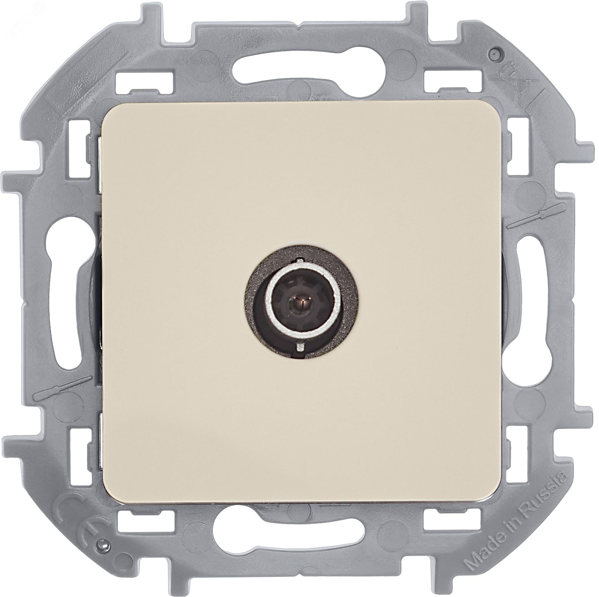 Розетка телевизионная TV Inspiria 2дБ 0-2400мГц с топологией "звезда" механизм сл. кость Leg 673851