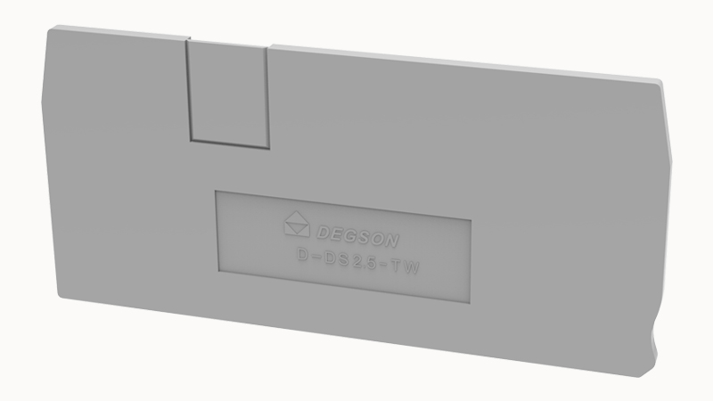 Торцевая крышка D-DS2.5-TW-MT-01P-11 - Торцевая крышка, для клемм DS2.5-TW-MT..., цвет: серый