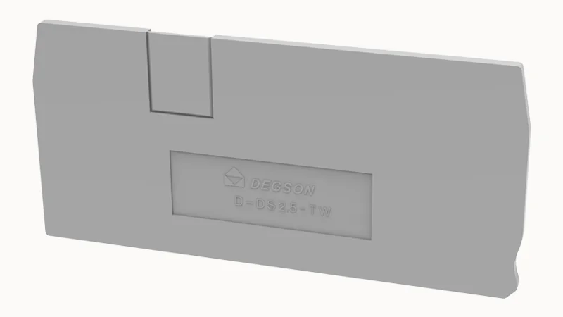 Торцевая крышка D-DS2.5-TW/1P-01P-11 - Торцевая крышка, для клемм DS2.5-TW/1P..., цвет: серый