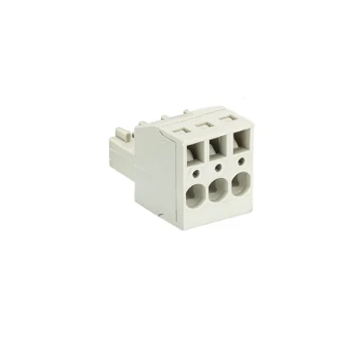 Розетка Wiecon 8513 BFK/ 3 TOP OB - Розеточный разъем, прямой, на кабель, шаг 3,5 мм, 3 полюса, номинальное сечение: 1,5 мм кв., пружинная фиксация провода, 250V, 8А, без маркировки, цвет: серый, серия 8513 BFK