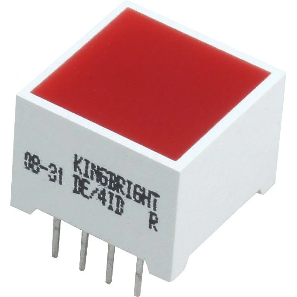 DE-4ID - LED модуль/15х15мм/красный/625нм/9-31мкд