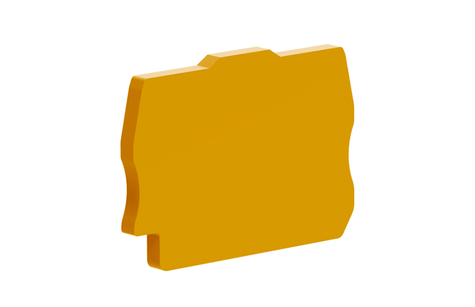 Торцевая крышка TPM1.5-2-OG-EA - Торцевая крышка для клемм TPM1.5-2…, цвет: оранжевый