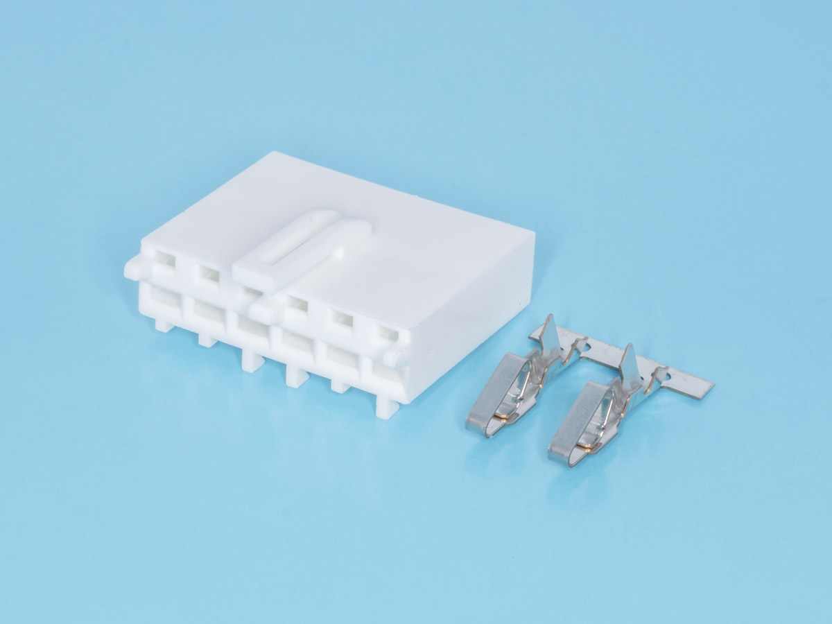 HPB-6F - Разъем питания 6 контактов, гнездо на материнскую плату, шаг 3,96мм