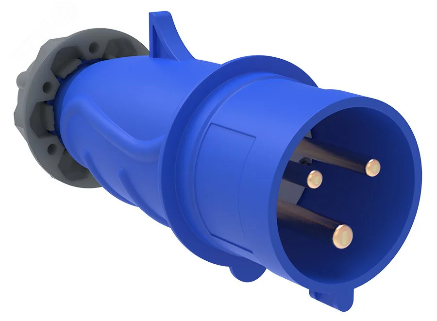Вилка эл. каб. 16А 2P+PE 220В IP44 MAGNUM ССИ-013 PSN01-016-3