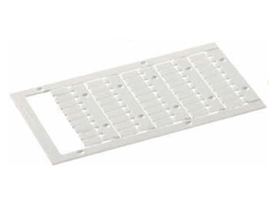 Маркировка WMP 8 - SI2KTB8085DW - Пластина с маркировочными шильдиками для клемм шириной 8 мм, для плоттера wieplot, 45 шильдиков