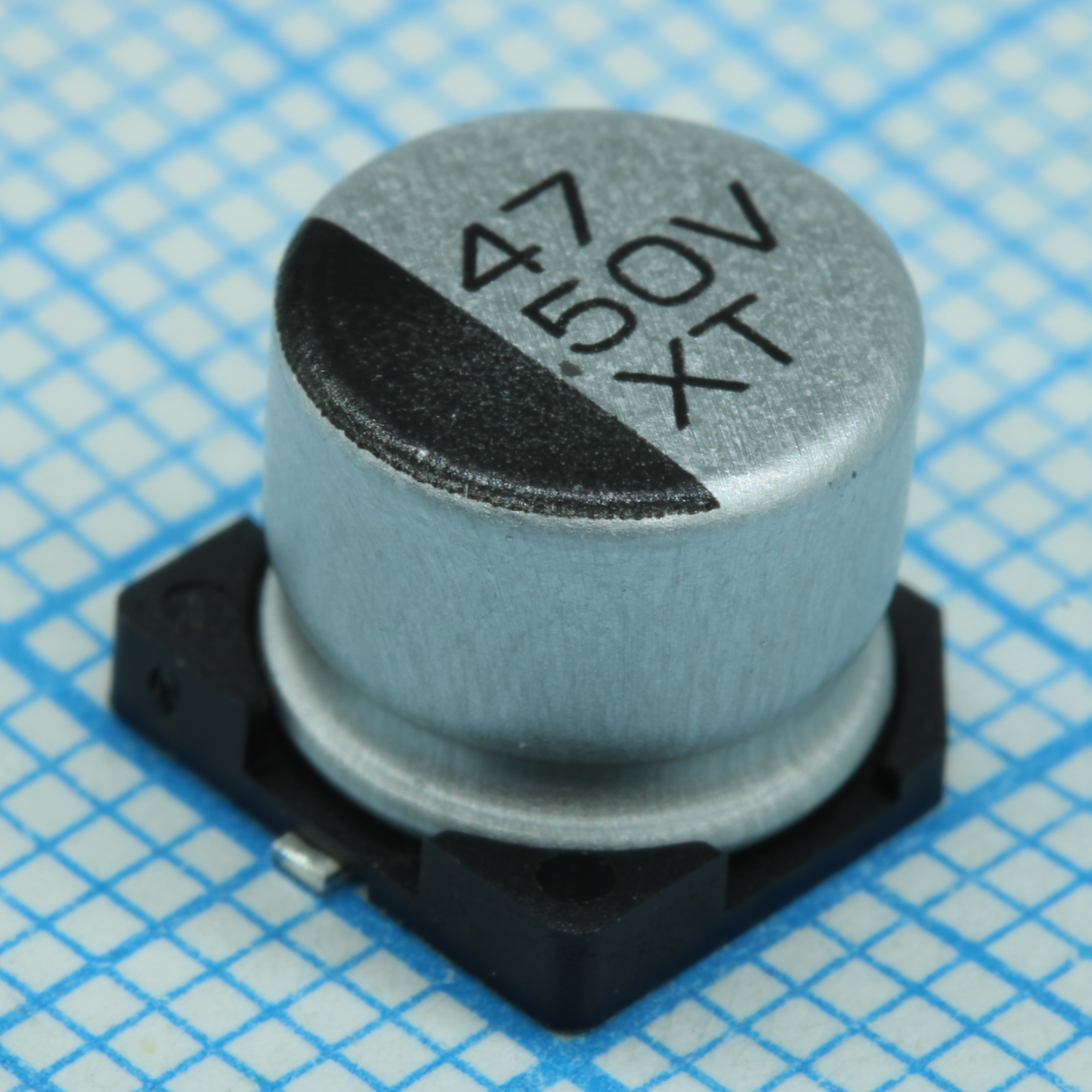 TS13C11H470MZT000R - Конденсатор алюминиевый электролитический 50В 47мкФ ±20%, SMD 8*6.5мм 85мА 2000ч, -55…+105°C