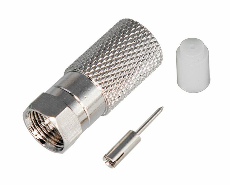 F-разъем для RG-11, (с пином) 05-4007