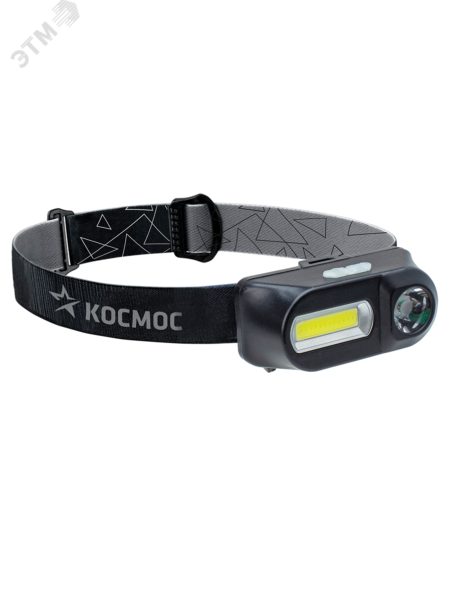 Фонарь аккумуляторный налобный XPE 3Вт + COB 3Вт сменный аккум. 1.2А.ч KocH3WDLith