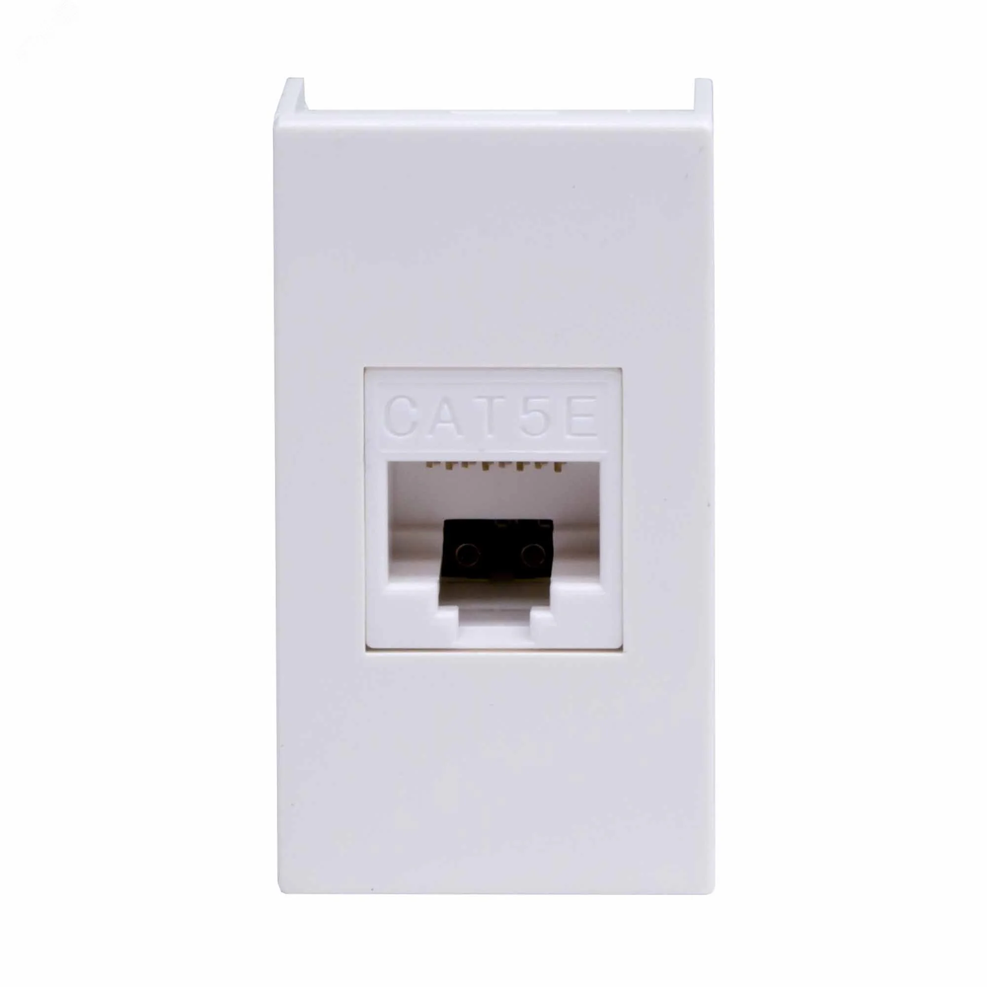 Розетка компьютерная 1-м 1мод. Viva RJ45 кат.5E бел. 45038