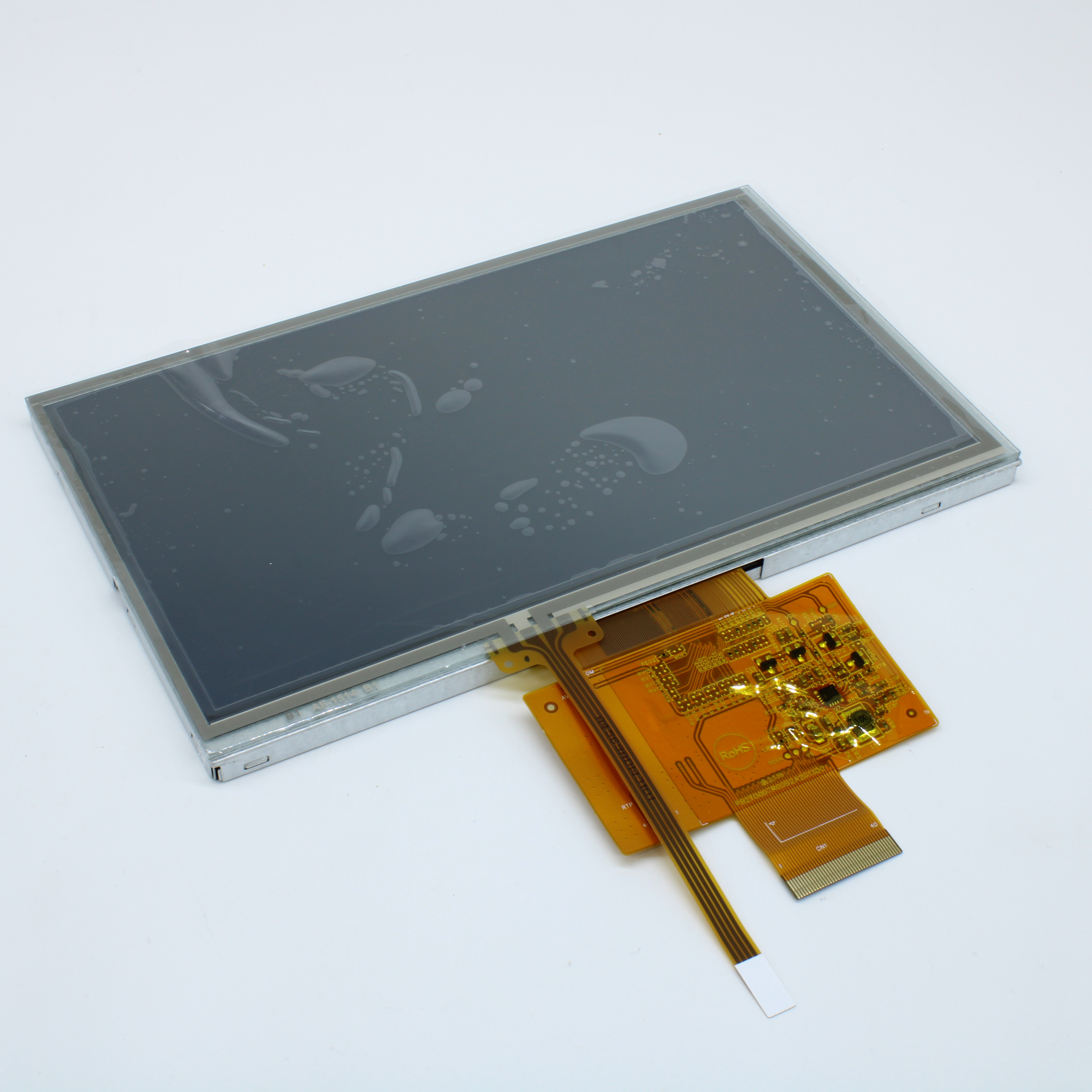WF70B2TIAGDNT0# - TFT 7.0", 800x480, 16 битный параллельный интерфейс, подсв. LED, яркость 250 cd/m2, контрастность 250:1, драйвер ST5623D, напр. питания 3,0...3,6 В,  12 o'cl, сенсорная панель, -20...+70С
