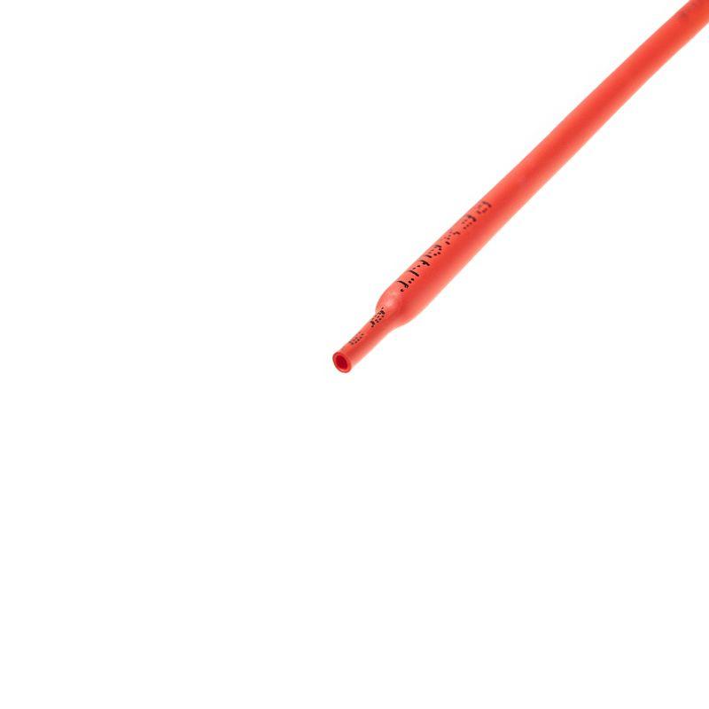 Трубка термоусадочная ТУТ нг 3,0/1,5 красная - 1м, не поддерживает горение