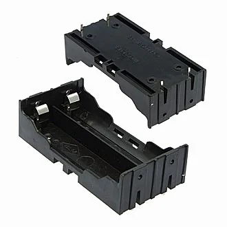 BATTERY HOLDER FOR LI-ION 2X18650 - Батарейный отсек с захватом для Li-ion 2X18650, открытый, пайка на плату