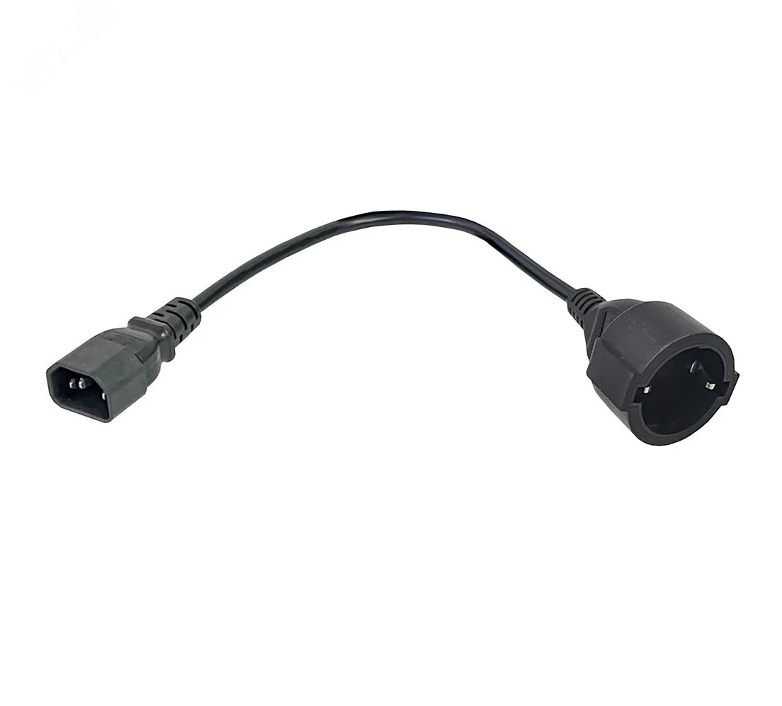 Адаптер PDU 3х1.5 10см с разъ-мами C14-Schuko PC-C14D-10CM