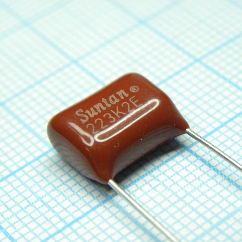 TS02002E223KSB0D0R - Конденсатор металлоплёночный полиэтилентерефталатный 0.022мкФ 250В ±10% (13х6х9мм) шаг выводов 10мм 85°С россыпь