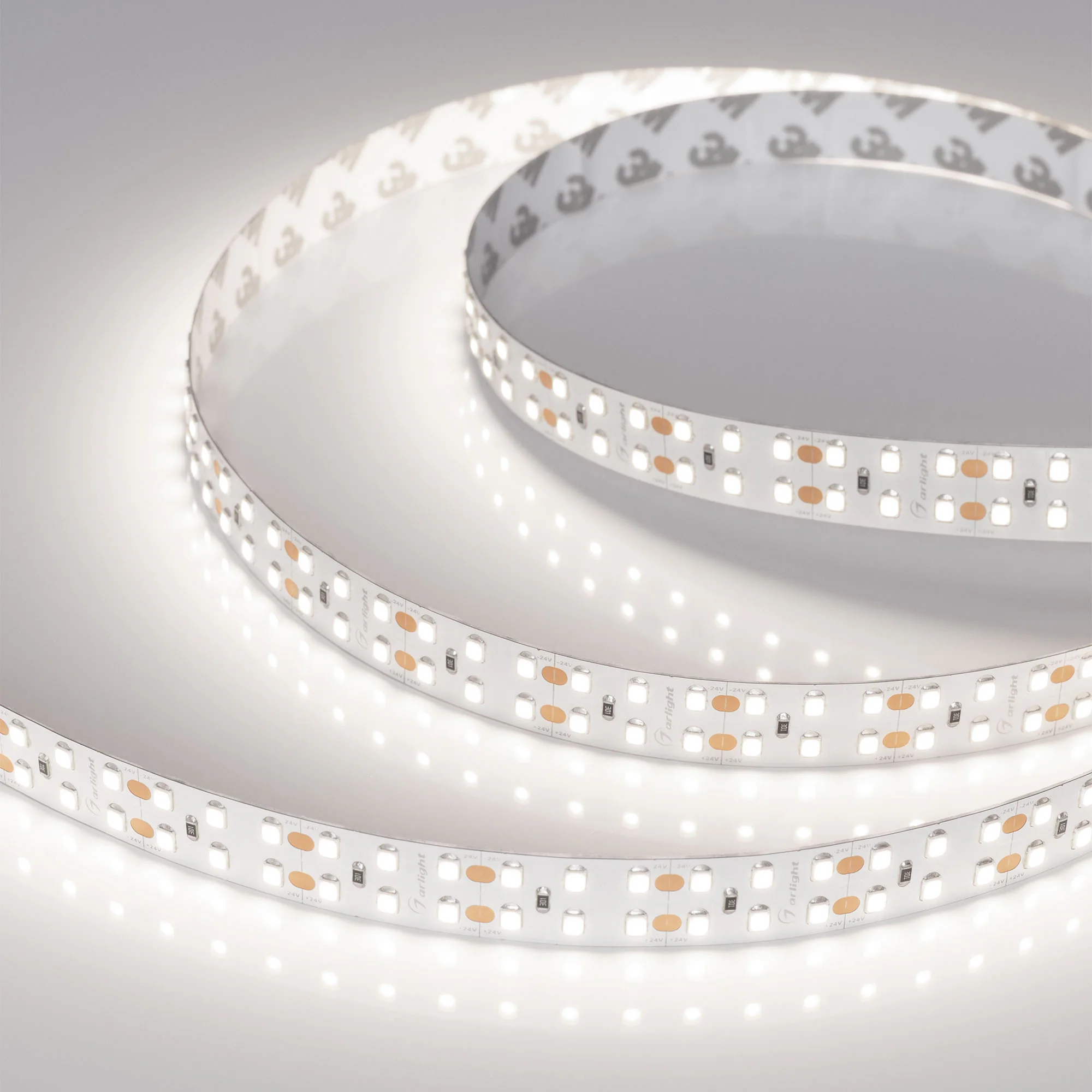Лента светодиодная 19,2 Вт/м 24В IP20 5000K 240LED/м RT-A240-15mm CRI98 SMD 2835 5 м