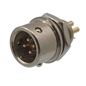XS9-4(ZN) PANEL PLUG - Разъем быстрого соединения, 4-х контактый