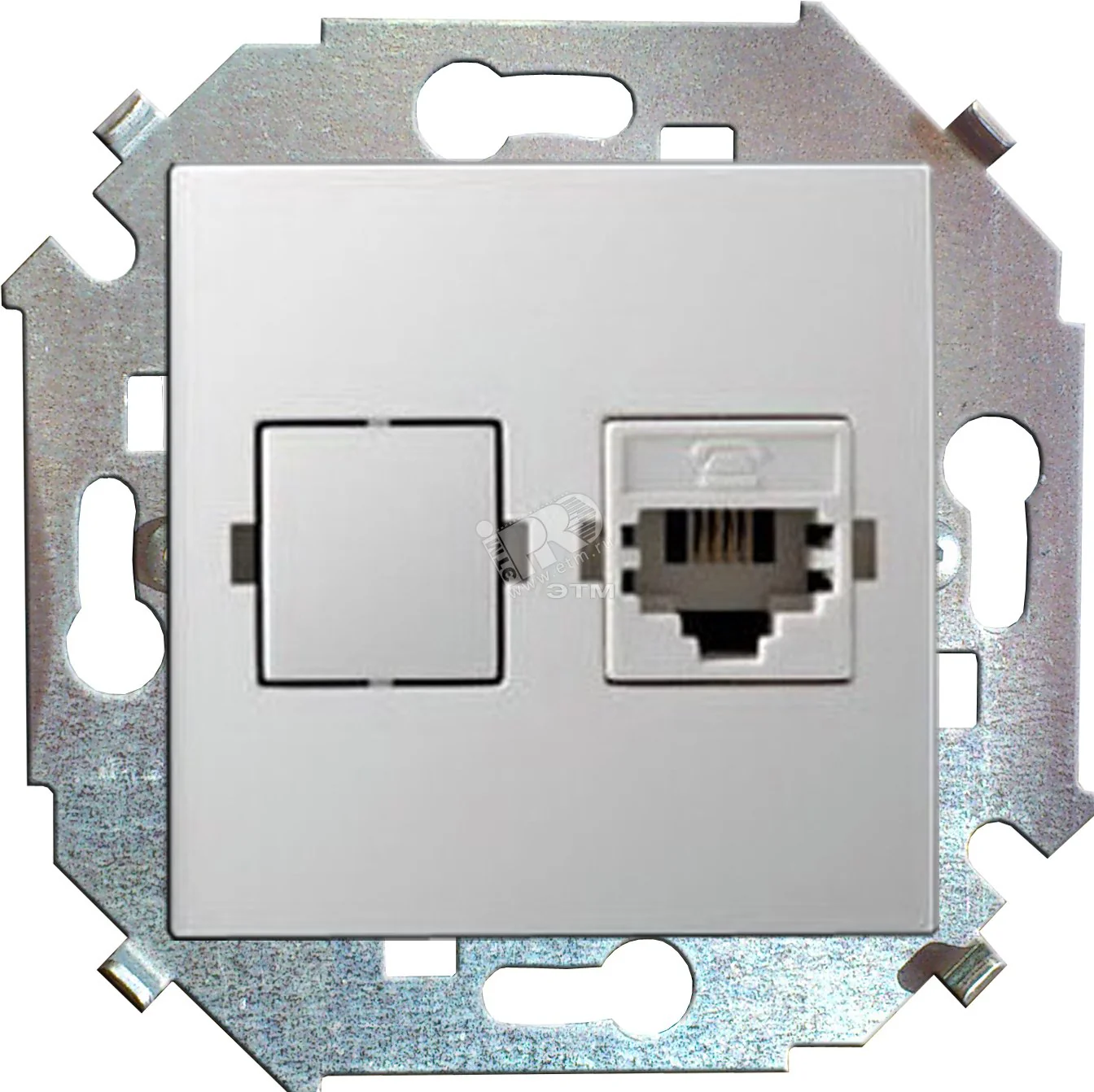 Розетка компьютерная СП 15 RJ45 кат.5E Systimax механизм бел. 1591598-030