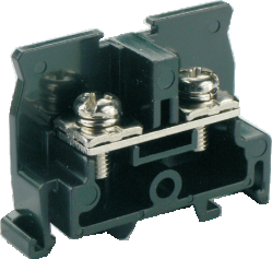 Барьерная клемма UTD-41 - Барьерная клемма, тип фиксации провода: винтовой, номинальное сечение: 8 мм кв., 50A, 660V, ширина: 14,5 мм, цвет: черный, тип монтажа: DIN 35