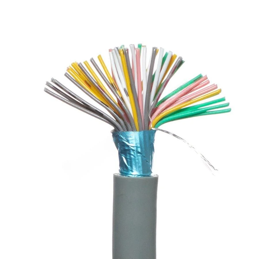CCC-50G - Кабель коммуникационный 50 проводов, бухта 50м, экранированный, 28AWG, серый, цена за 1м.