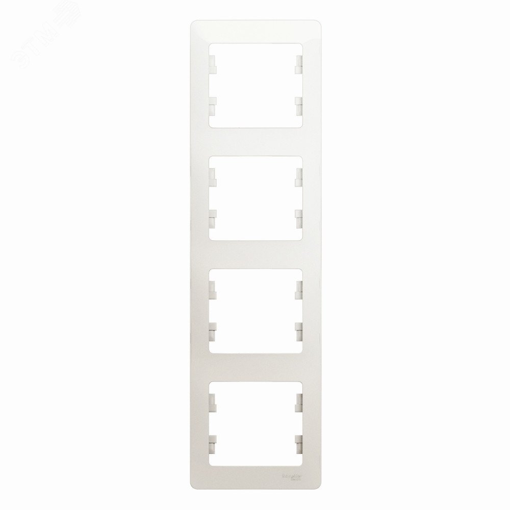 Рамка 4-м Glossa вертикал. перламутр SE GSL000608