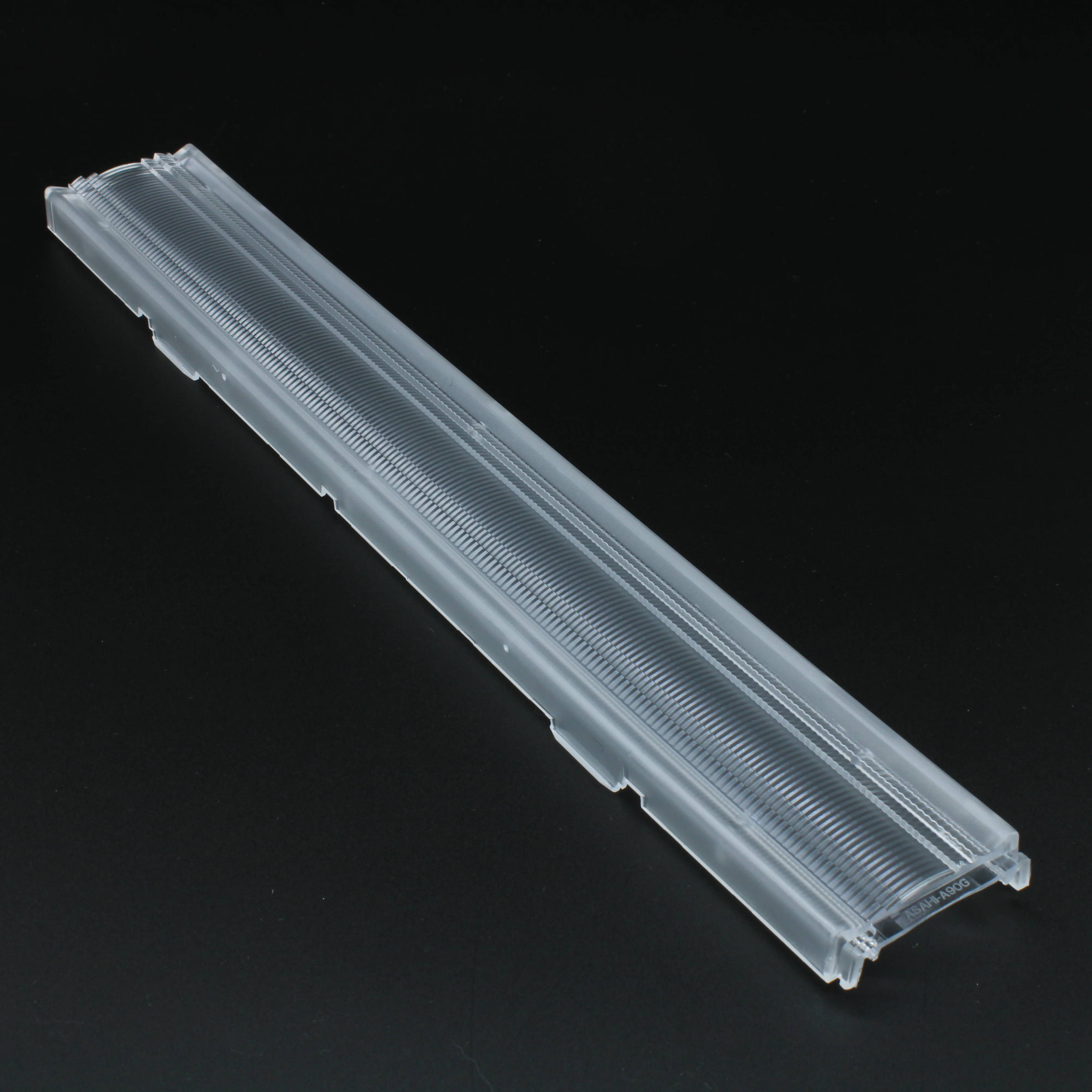 ASL280D40HXXLED90G (PC) - Линейная линза для светодиодов 2835/3030/5630, 90%, ~90°, 280mm H:40mm (ZHAGA standard), PC