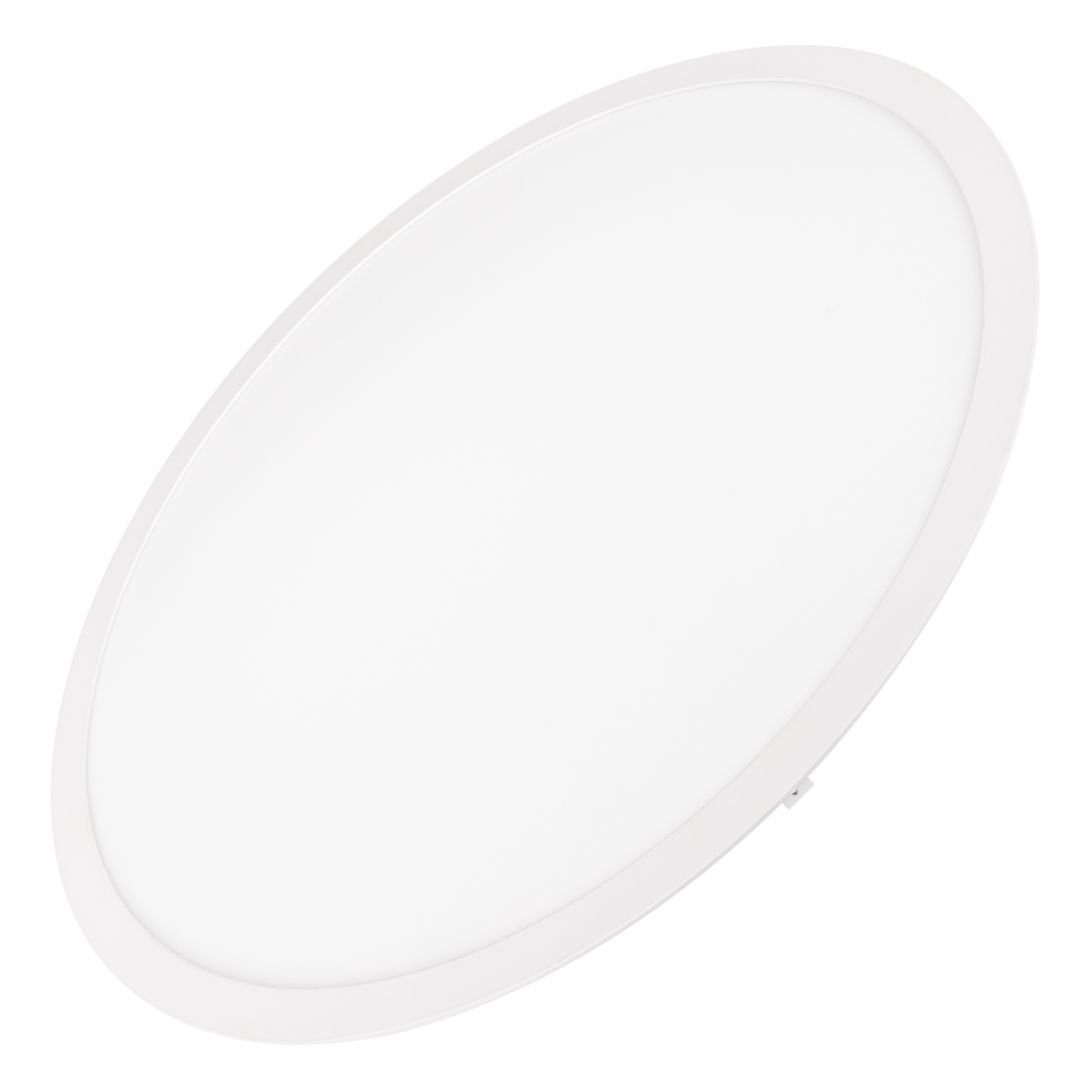 Светильник DL-EDGE-R600-50W Day4000 (WH, 115 deg, 230V) 020438(1) - Встраиваемая круглая тонкая панель. Мощность 50 Вт, св. поток 3990 лм, 80 лм/Вт, дневной 4000 K, CRI>80, угол 115°, напряжение питания 230 В. Белый круглый корпус из алюминия, экран PMMA+