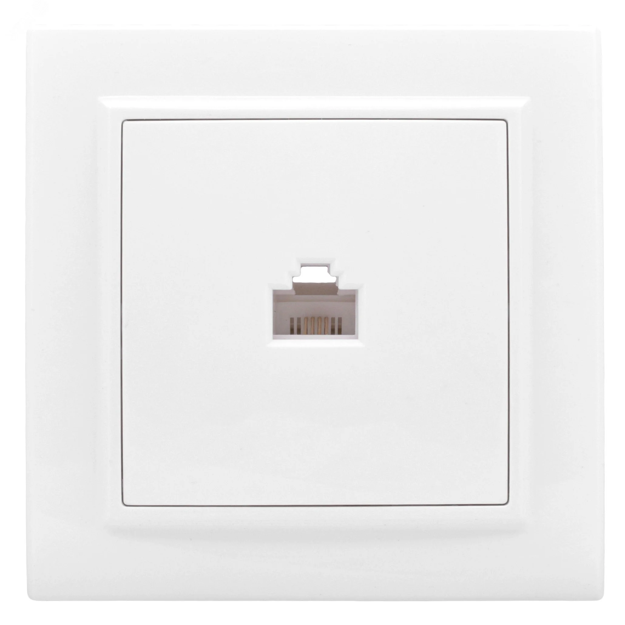 Розетка компьютерная 1-м СП Минск RJ45 бел. Basic ERK01-035-10
