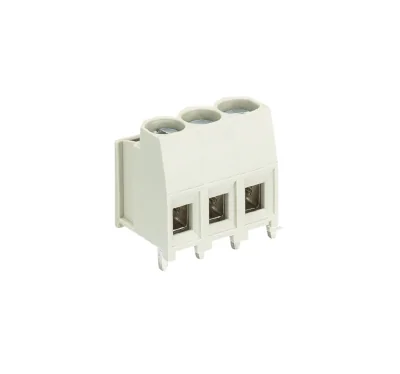 Клемма Wiecon 8191 R / 3 Z OB - Клемма на печатную плату, подвод кабеля сбоку, 3 полюса, шаг: 5 мм, винтовая фиксация провода, без маркировки, 300V, 16A, цвет: серый, серия 8191 R