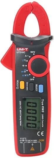 UT210C - Токоизмерительные мини клещи, True RMS, 200А, 600В, 20МОм, NCV, емкость, темература