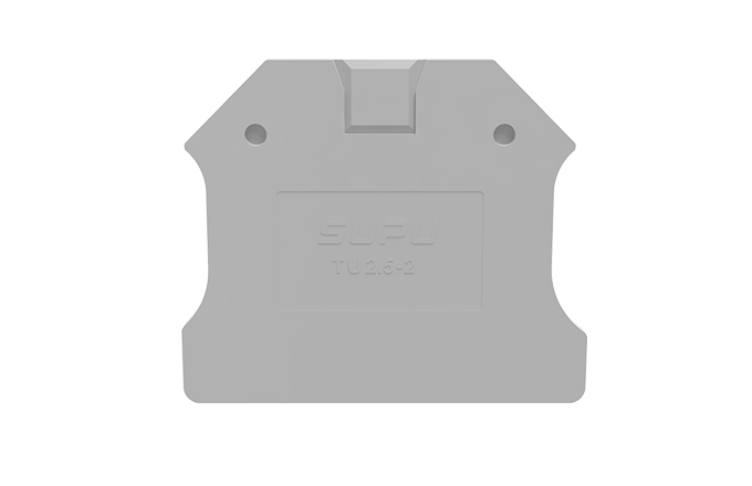 Торцевая крышка TU2.5-2-GY-EA - Торцевая крышка для клемм TU2,5-2…, цвет: серый