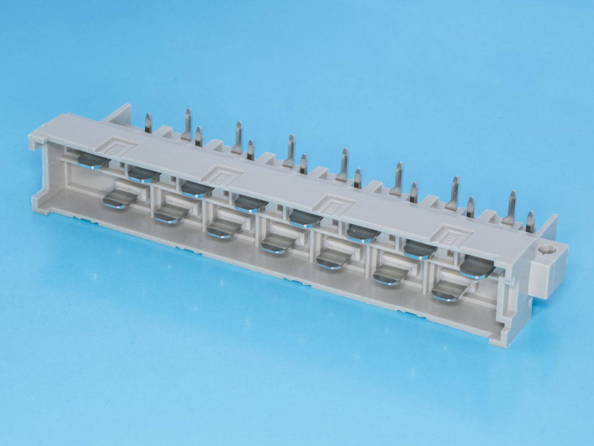 612H-15M - Разъем DIN 41612 H-15, 15 контактов, вилка, прямой угол, 2 ряда