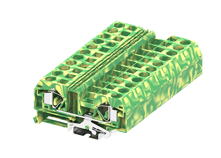 Заземляющая клемма 216927 - Заземляющая клемма, TA16, тип фиксации провода: пружинный, номинальное сечение: 16 мм кв., ширина: 12 мм, цвет: серый, тип монтажа: DIN 35