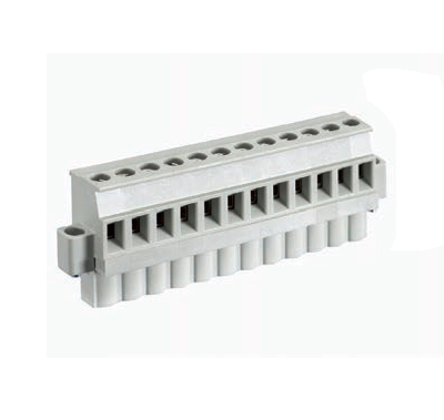 Розетка Wiecon  8213 B/12 VL F OB - Розеточный разъем, прямой, на кабель, шаг 5,08 мм, 2 полюса, номинальное сечение: 2,5 мм кв., винтовая фиксация провода, 400V, 12А, без маркировки, цвет: серый, серия 8213 B VL