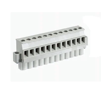 Розетка Wiecon  8213 B/12 VL F OB - Розеточный разъем, прямой, на кабель, шаг 5,08 мм, 2 полюса, номинальное сечение: 2,5 мм кв., винтовая фиксация провода, 400V, 12А, без маркировки, цвет: серый, серия 8213 B VL