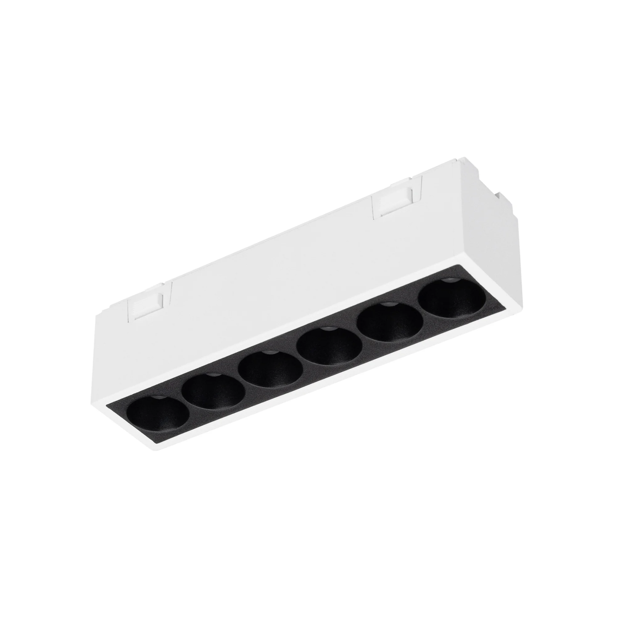Светильник MAG-VIBE-LASER-L101-6W Warm3000 (WH, 24 deg, 48V) 044417 - Светильник для магнитных треков MAG-VIBE. Мощность 6 Вт, св. поток 475 лм, 79 лм/Вт, теплый 3000 K, CRI>90, угол 24°, напряжение питания 48 В. Белый прямоугольный корпус из алюминия, эк
