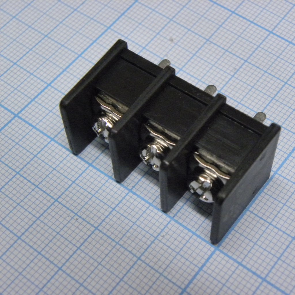 DG65C-B-03P-13-00A(H) - Барьерный клеммный блок 3 контакта. Серия DG65C-B