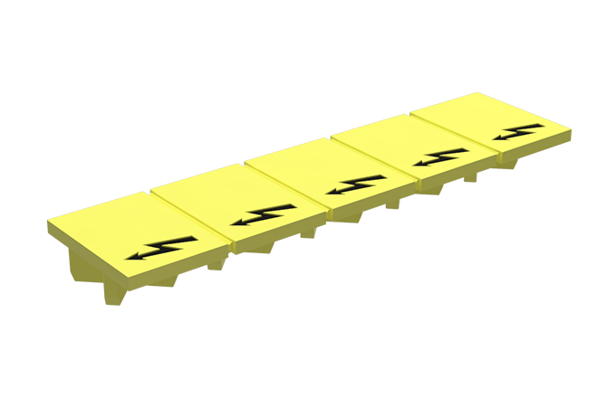Маркировка "Безопасность" TMD8.2-5 - Маркировка, знак "Молния" для клемм TC6…, 5 штук,цвет желтый