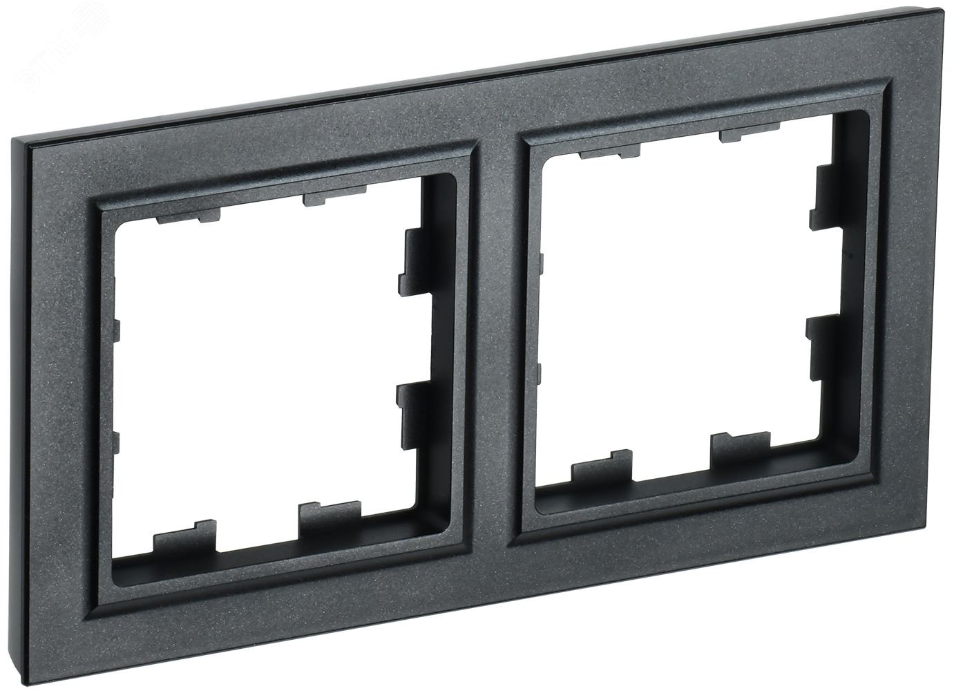 Рамка 2-м BRITE РУ-2-БрЧ черн. BR-M22-K02